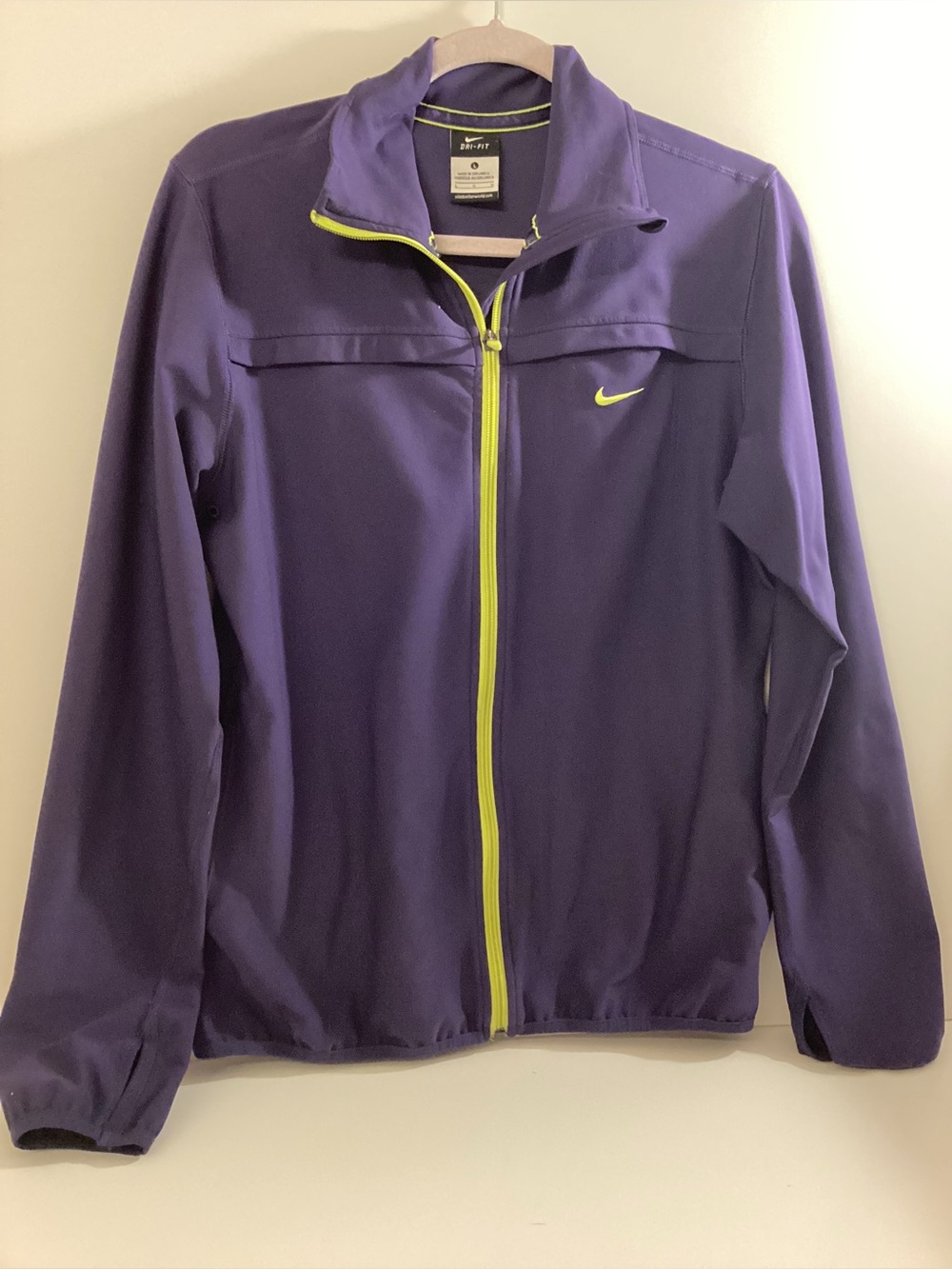 Nike Purple Jacket with Yellow Accents